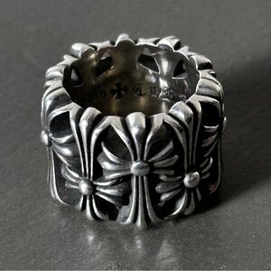Chrome Hearts Multi Cross Cemetery Ring Size 6.5 Sterling Silver .925 2003